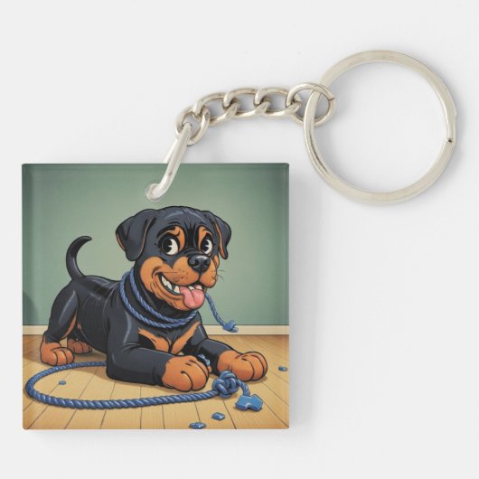 Rottweiler Sleutelhanger (Achterkant)