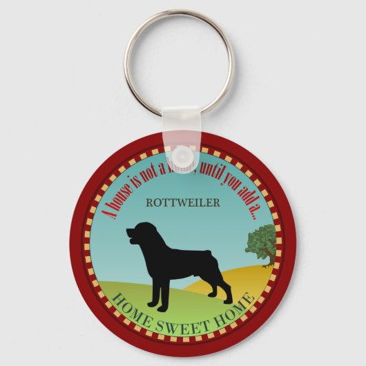 Rottweiler Sleutelhanger (Voorkant)