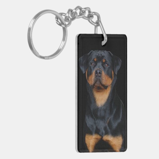 Rottweiler  sleutelhanger (Voorkant Links)