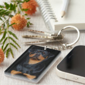 Rottweiler  sleutelhanger (Voorkant Rechts)