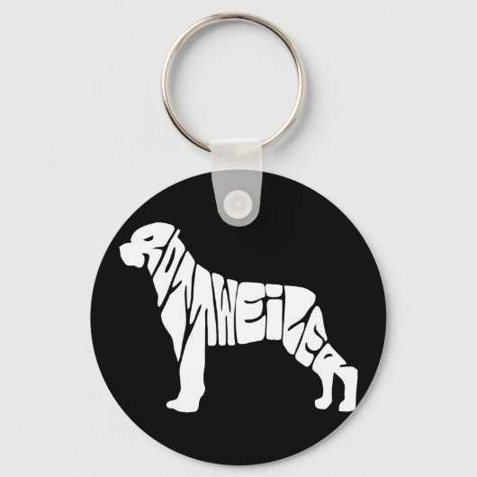 Rottweiler Sleutelhanger (Achterkant)