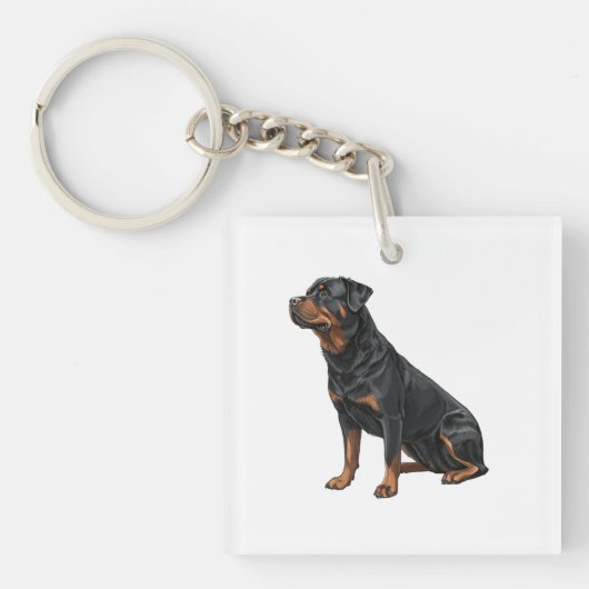 Rottweiler Sleutelhanger (voorkant)