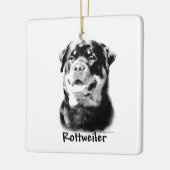 Rottweiler-Sleutelhanger Keramisch Ornament (Links)