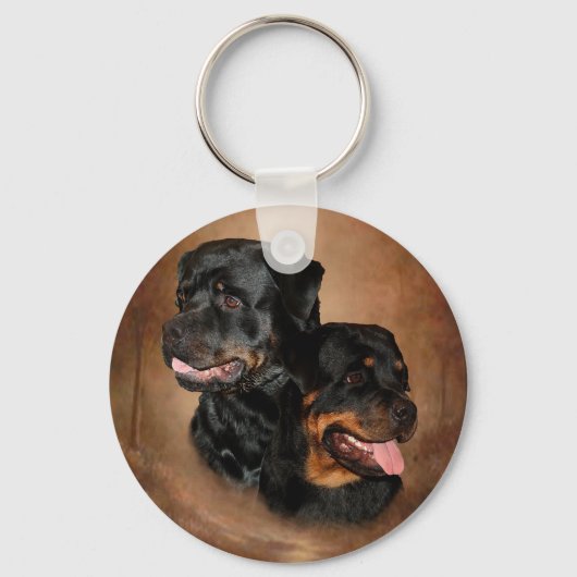 Rottweiler-Sleutelhanger Sleutelhanger (Voorkant)