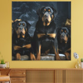Rottweiler Sneeuw Slede Kerst Decoratie  (Insitu (Woonkamer))