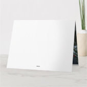 Rottweiler Sneeuw Slede Kerst Decoratie Kaart (Achterkant)