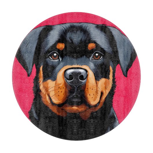 Rottweiler Snijplank (Voorkant)