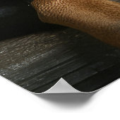 Rottweiler Snowy Sleigh Kerst Decor Poster (Hoek)