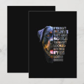 Rottweiler Soul I Love Rotties Hondenliefhebber Bedankkaart (Voorkant / Achterkant)