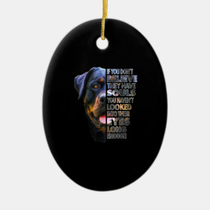 Rottweiler Soul I Love Rotties Hondenliefhebber Keramisch Ornament