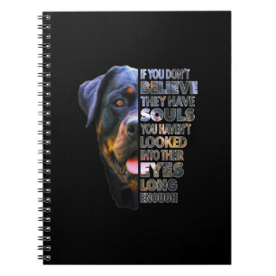 Rottweiler Soul I Love Rotties Hondenliefhebber Notitieboek