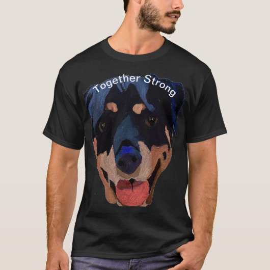 Rottweiler Sterke Confident Hopeful T-shirt (Voorkant)