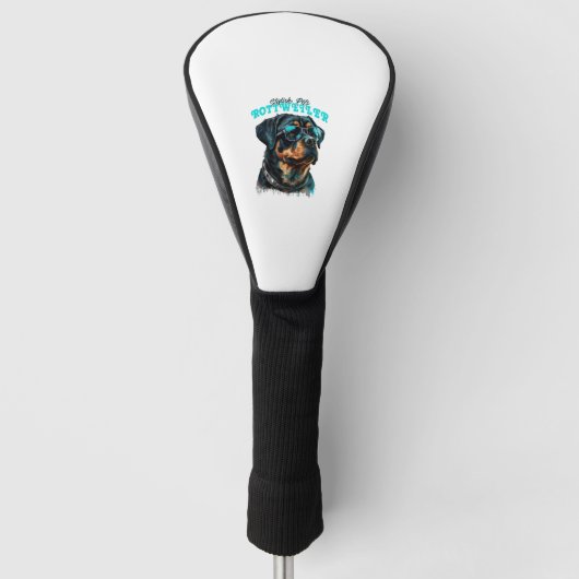 Rottweiler Stijlvolle Huisdieren Golfheadcover (Voorkant)