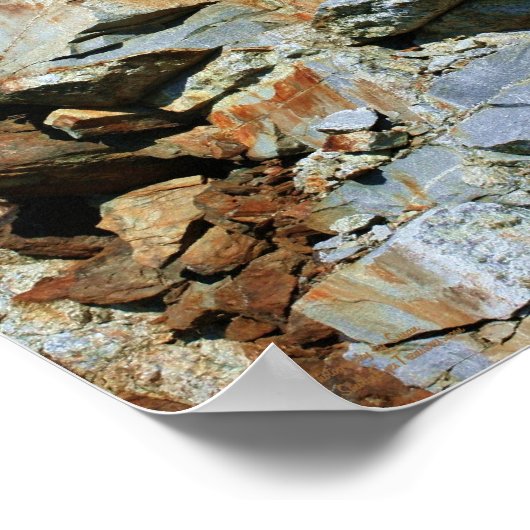 Rottweiler Stone Cliff Wall Fantasy Art Poster (Hoek)