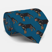 Rottweiler Stropdas (Opgerold)