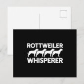 Rottweiler T-Shirt Briefkaart (Voorkant / Achterkant)