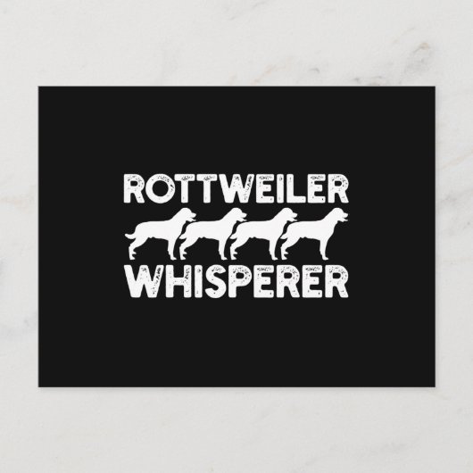 Rottweiler T-Shirt Briefkaart (Voorkant)