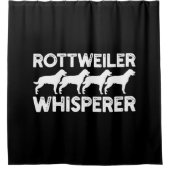 Rottweiler T-Shirt Douchegordijn (Voorkant)