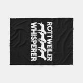 Rottweiler T-Shirt Fleece Deken (Voorkant (Horizontaal))