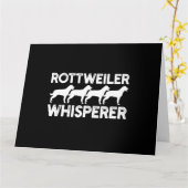 Rottweiler T-shirt Kaart (Gele Bloem)