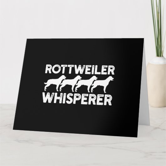 Rottweiler T-shirt Kaart (Voorkant)