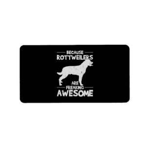 Rottweiler T-shirt kopie Etiket