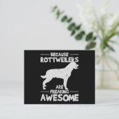 Rottweiler T-shirt kopie Feestdagenkaart (Staand voorkant)