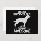 Rottweiler T-shirt kopie Feestdagenkaart (Voorkant / Achterkant)