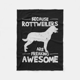 Rottweiler T-shirt kopie Fleece Deken