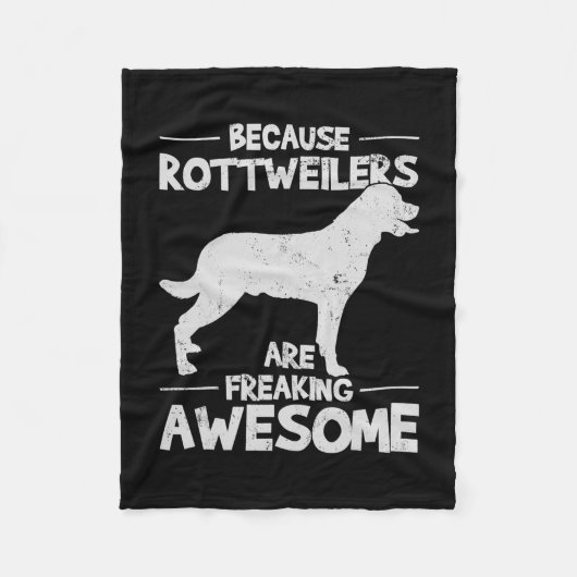 Rottweiler T-shirt kopie Fleece Deken (Voorkant)