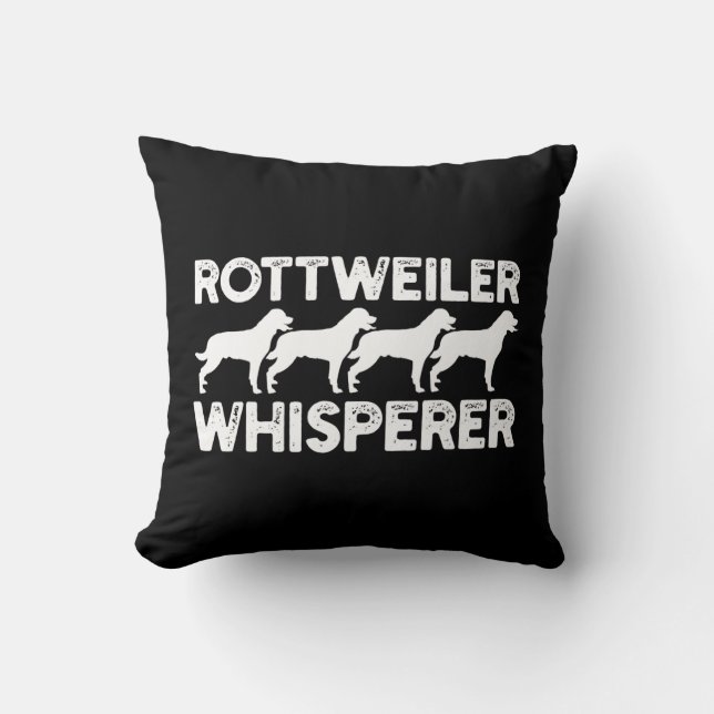 Rottweiler T-Shirt Kussen (Voorkant)