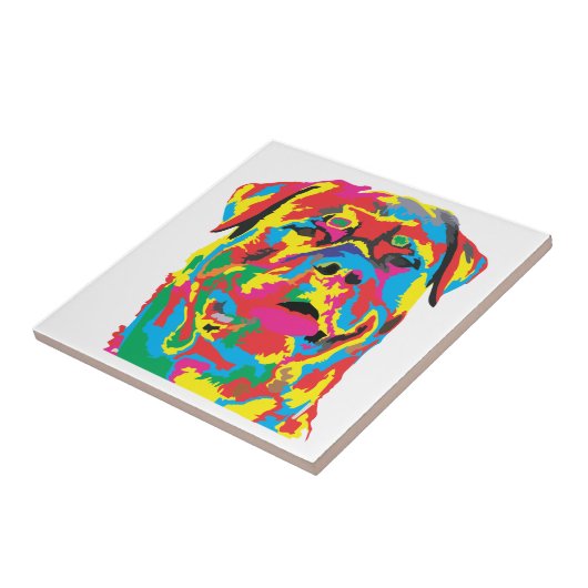 rottweiler tegeltje (Zijkant)