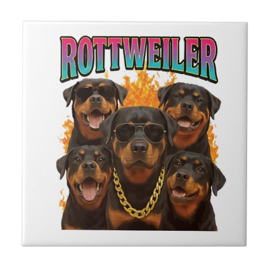 Rottweiler tegeltje (Voorkant)