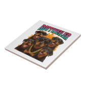 Rottweiler tegeltje (Zijkant)