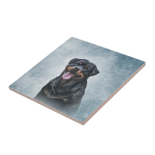 Rottweiler Tegeltje (Zijkant)