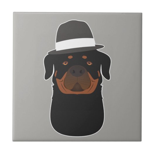 Rottweiler Tegeltje (Voorkant)