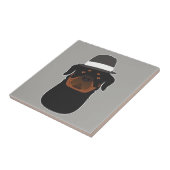 Rottweiler Tegeltje (Zijkant)