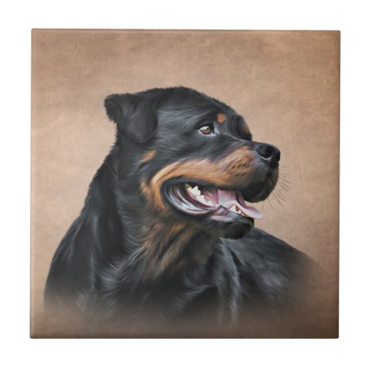Rottweiler Tegeltje (Voorkant)