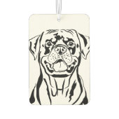 Rottweiler Tekening Luchtverfrisser (Achterkant)