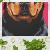 Rottweiler Theedoek (Gevouwen)