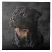 Rottweiler Tile Tegeltje (Voorkant)