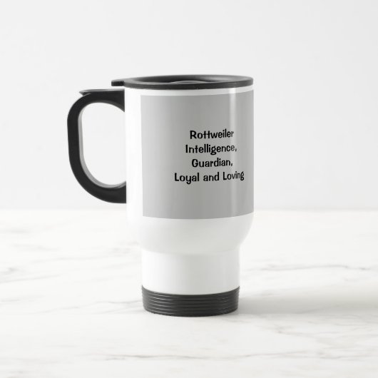 Rottweiler Travel Mug Reisbeker (Links)