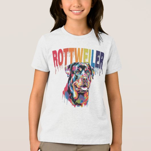 Rottweiler Tri-Blend Shirt (Voorkant)