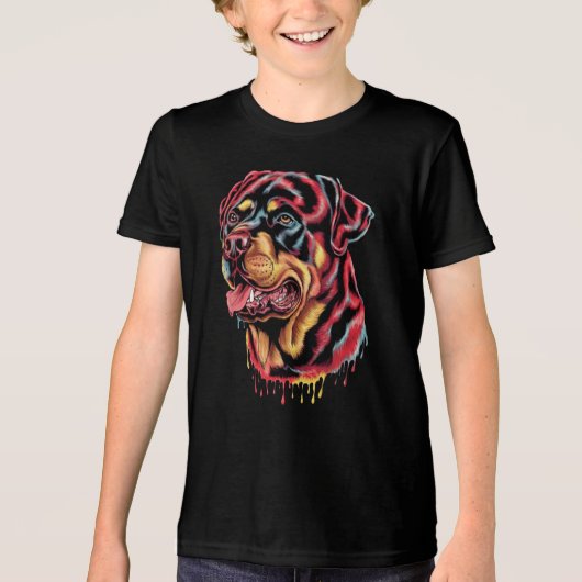 Rottweiler Tri-Blend Shirt (Voorkant)