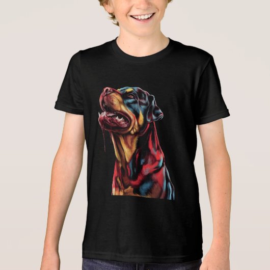 Rottweiler Tri-Blend Shirt (Voorkant)
