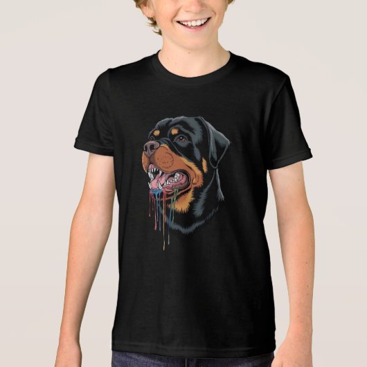 Rottweiler Tri-Blend Shirt (Voorkant)