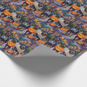 Rottweiler Trick-or-Treating In Halloween Costumes Cadeaupapier (Hoek)