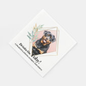 Rottweiler Trouwservetten Met Honden Foto Servet (Hoek)