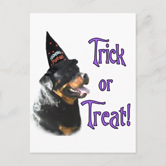 rottweiler-truc briefkaart (Voorkant)