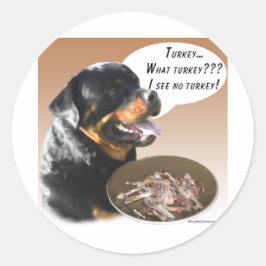 Rottweiler Turkije Ronde Sticker